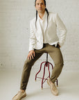 Teak Brown Como Solid Suit Pants Seasonal