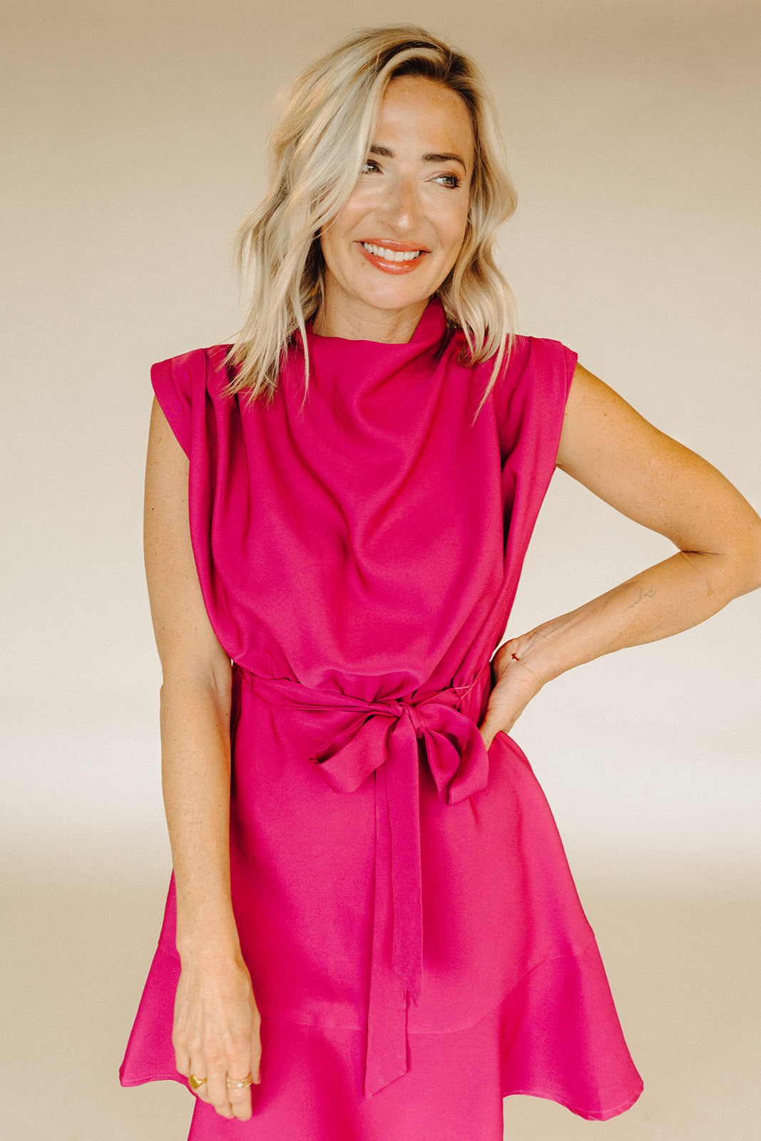 Magenta Andromeda Mini Dress Magenta Andromeda Mini Dress