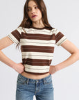 Chocolate Stripe Zuma Tee