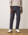 Faded Navy 5 Pocket Stretch Terry Pant - Slim Straight