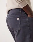 Faded Navy 5 Pocket Stretch Terry Pant - Slim Straight