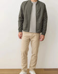Olive Rossland Wax Canvas Bomber