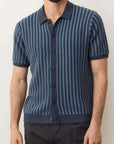 Navy Graham Sweater Button Down