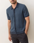 Navy Graham Sweater Button Down