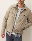 Vintage Khaki Dry Wax Trucker Jacket
