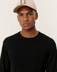 Black Greyson Merino Knit