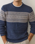 Navy Erik Textured Sweater
