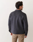 Navy & Taupe Luca Wool Jacket