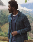 Green & Navy Plaid Tahoe Flannel Shirt