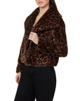 Faux Fur Leopard Jacket
