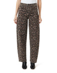 Leopard Evie Barrel Denim