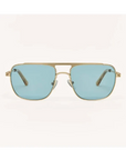 Gold & Light Blue Polarized Skyline Sunglasses