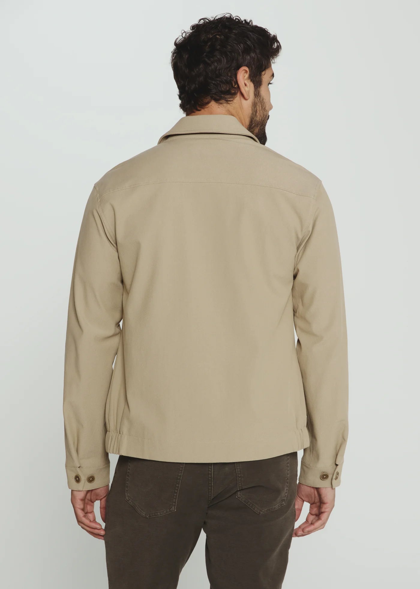 Khaki Baron Full Zip Jacket – Purpose Boutique