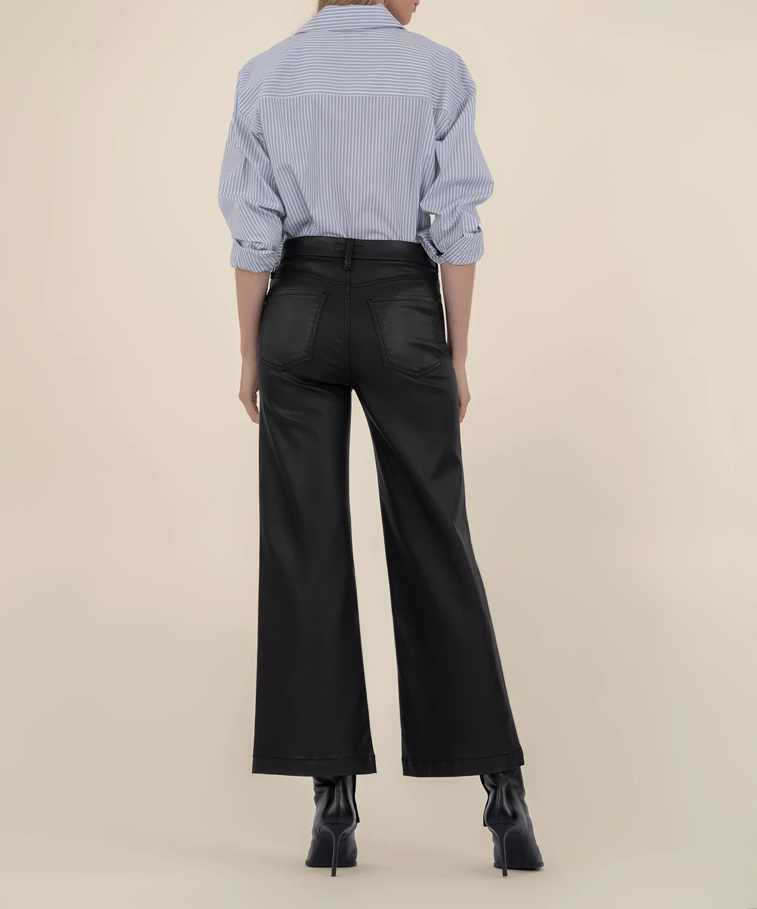 Black Meg Wide Leg Wide Hem Denim