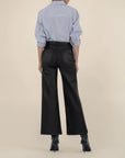 Black Meg Wide Leg Wide Hem Denim