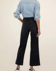 Black Meg High Rise Wide Straight Leg