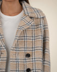 Cream Double Breasted Aaliyah Coat