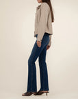 Stone Matilda Crop Trucker Jacket