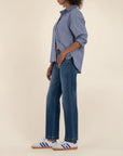 Razor Pattie High Rise Straight Denim