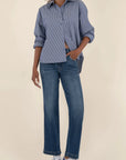 Razor Pattie High Rise Straight Denim