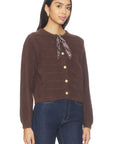 Brown Agnes Scarf Sweater