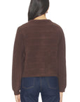 Brown Agnes Scarf Sweater