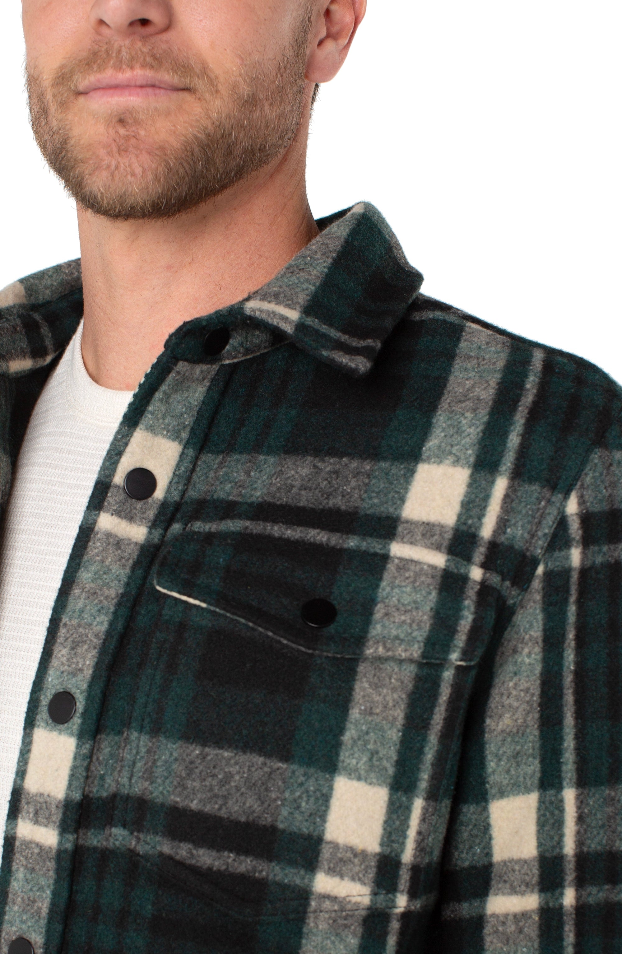 Spruce/Blk Mlt Men's Shirt Jacket