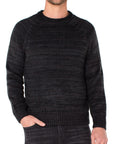 Black Gray Spruce Roll Neck Raglan Sweater