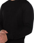 Black Long Sleeve Crew Neck