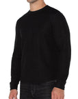 Black Long Sleeve Crew Neck