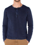 Midnight Blue & Black Men's Henley