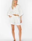 Optic White Lynette Shorts