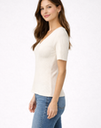 White Elsie Top