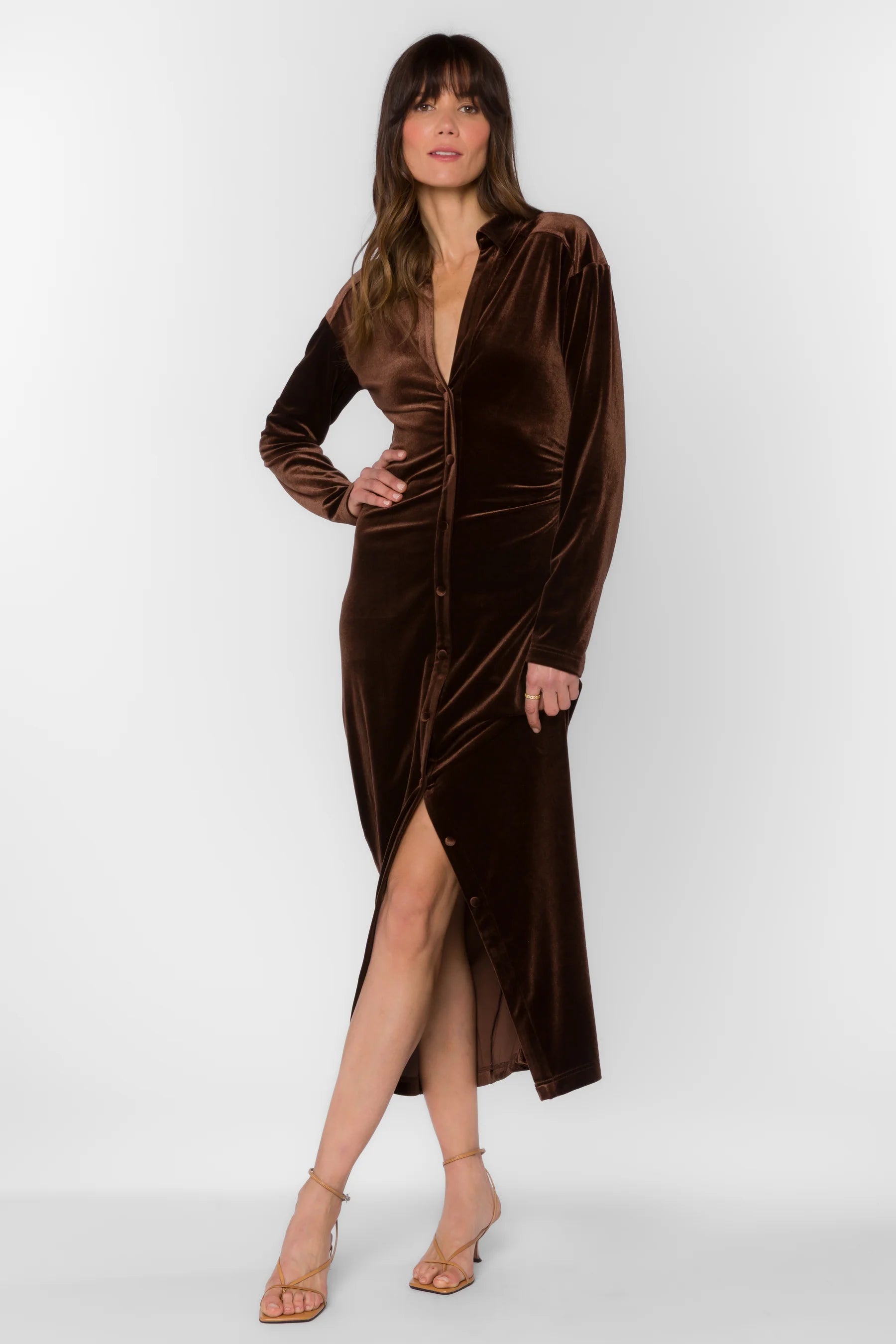 Velvet Brown Countryside Estate Dress Purpose Boutique Velvet Brown Countryside Estate Dress Purpose Boutique