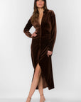 Velvet Brown Countryside Estate Dress