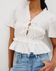 White Portia Top