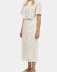 Natural Cannes Eyelet Top