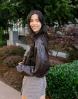 Brown/Black Checker Mini Skirt