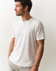 White Hemp Cotton Henley