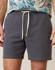 Faded Black Saturday Beach Short 6"
