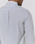 White Axton Long Sleeve Button Up