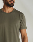 Moss Green Modal Crew Neck Tee
