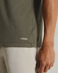 Moss Green Modal Crew Neck Tee