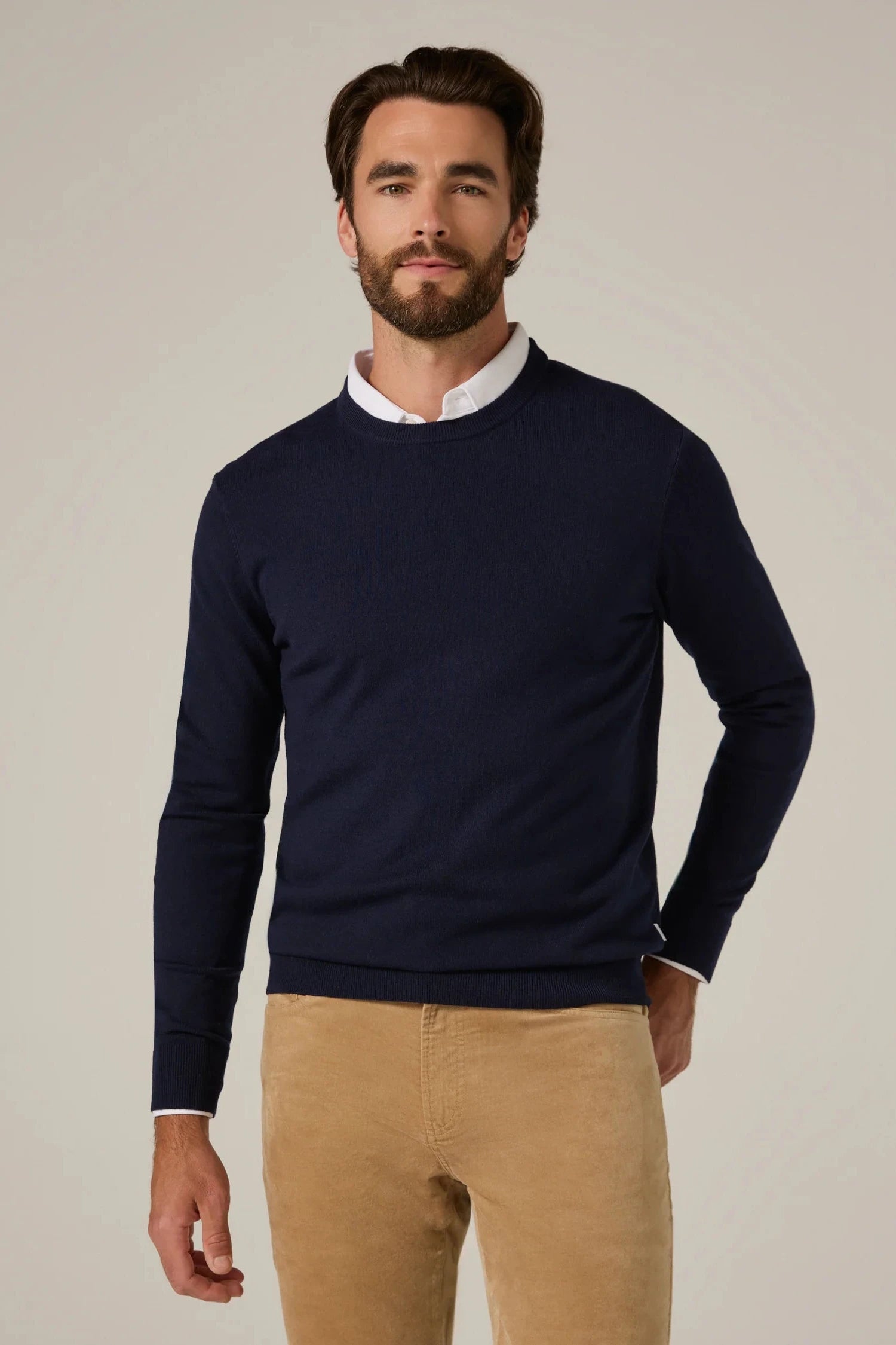 Navy Alcott Crewneck Sweater – Purpose Boutique