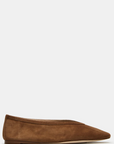 Chestnut Suede Leni Flats