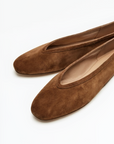 Chestnut Suede Leni Flats