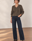 Chocolate Gold Sequins Cardigan