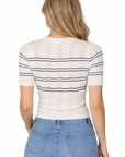 Peacot Stripe Tricot Top