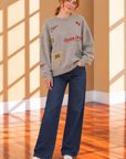 Grey Game Day Sweater