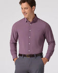 Eggplant Levi Plaid Leeward LS Dress Shirt
